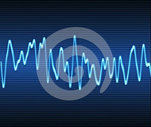 Electronic sine sound wave