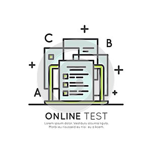 Electronic Test System, Distance Examination Process