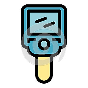 Electronic thermal imager icon color outline vector