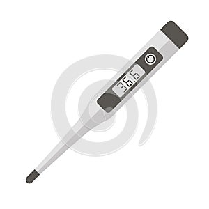 Electronic thermometer icon measurement medical instrument for health