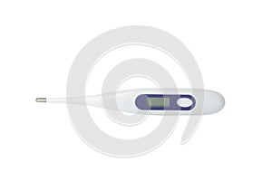 Electronic thermometer isolated on white background