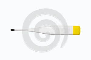 Electronic thermometer on a white background.