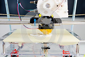 3D printer - electronic three dimensional plastic photo