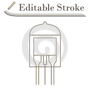 Electronic Vacuum Tube Icon