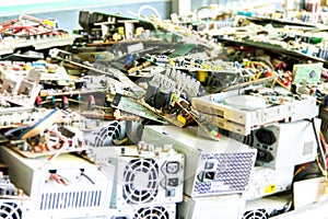 Electronic waste ready for recycling