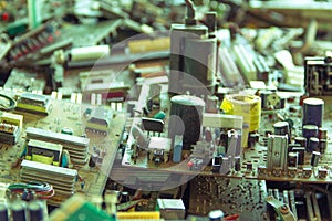 Electronic waste ready for recycling-Viltage filter