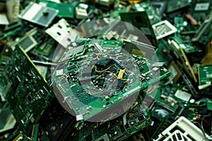 Electronic Waste Recycling and Disposal: Circuit Boards and Components of Discarded Gadgets