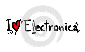 Electronica music style love photo