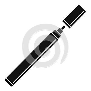 Electronical cigarette icon, simple style