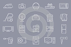 Electronics 01 icons set 03