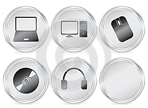 Electronics circle icon