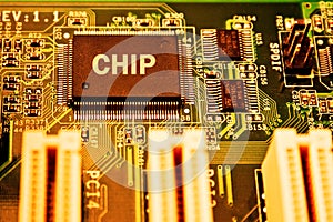 Electronics circuit board with CPU