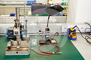 Electronics equipment assembly workplace