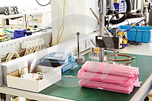 Electronics equipment assembly workplace