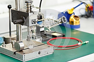 Electronics equipment assembly workplace