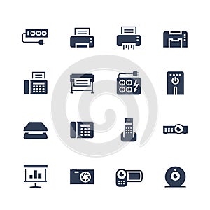 Electronics and Gadgets Icon Set