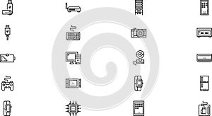 Electronics icons High-Quality Vector Icons Collection with Editable Stroke. Ideal for Professional and Creative photo