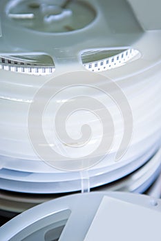 Electronics Industry. Surface Mount Components For Pick and Place Machines in Tapes and Reels on Stock Before Production