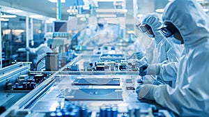 Electronics Manufacturing Facility. Industrial Factory Concept