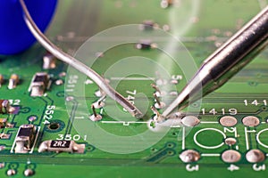 Electronics manufacturing services, soldering of electronic board