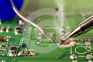 Electronics manufacturing services, soldering of electronic board