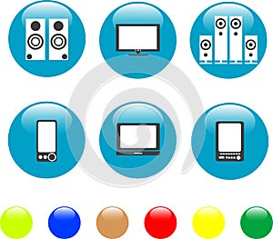 Electronics media technical equipment icon