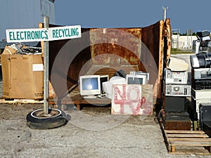 Electronics Recycling at Landfill
