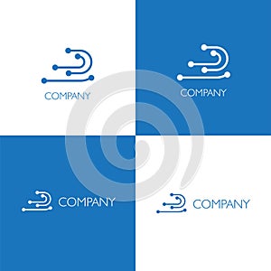 Electronics services or goods company logo