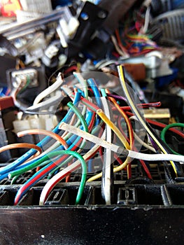 Electronics waste electrical wires old Nick.