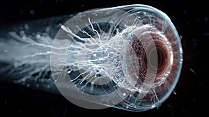 Electrospinning nozzle shaping ceramic nanofibers with electric field