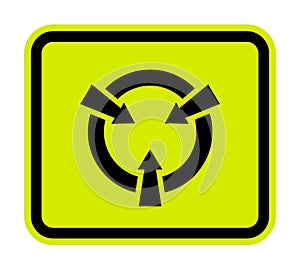 Electrostatic Sensitive Device (ESD) Symbol Sign Isolate On White Background,Vector Illustration EPS.10