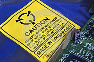 Electrostatic Warning Label