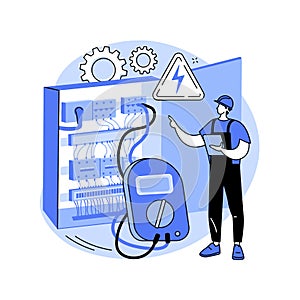 Electrotechnology abstract concept vector illustration. photo