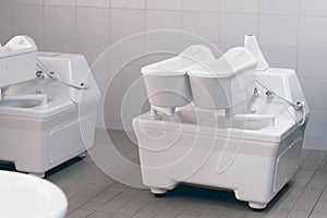 Electrotherapy. Therapy tub. Galvanic bath tub. photo