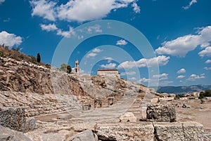 Elefsina, the location of an acient sanctuary where the Eleusinian mysteries Elefsinian Mysteries took place every year around t