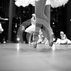 Elegance of ballet movement