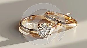 elegance and brilliance of diamond rings in various settings, highlighting their exquisite craftsmanship and sparkling