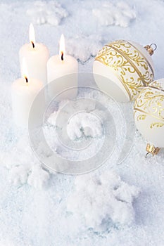 Elegance Christmas Background / Holiday Candles