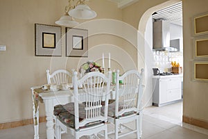 The elegance dining-room interior photo