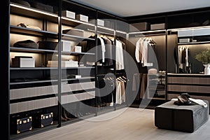 Elegance Embodied: Grand Walk-In Closet with Vintage & Modern Allure