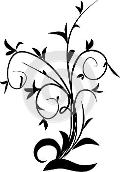 Elegance floral design tattoo