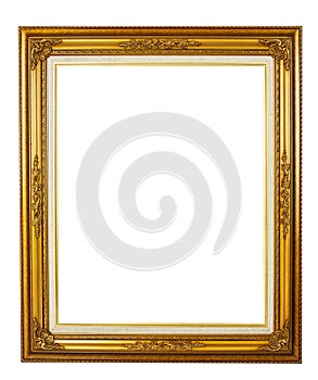 Elegance golden picture frame