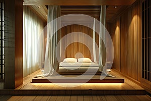 Elegance in Simplicity: Modern Hotel Room.