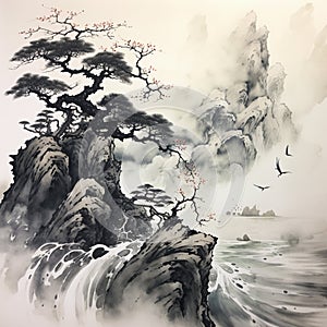 Elegance of Sumi-E Traditional Japanese Art