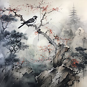 Elegance of Sumi-E Traditional Japanese Art