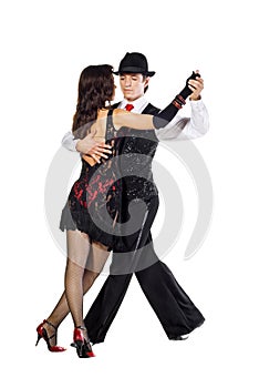 Elegance tango dancers