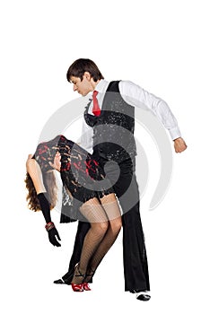 Elegance tango dancers