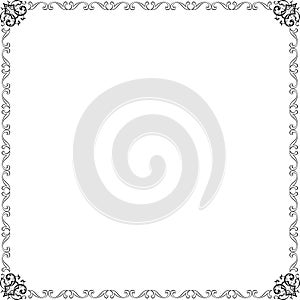 Elegance vector frame