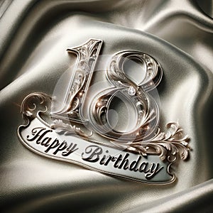 Elegant 18th Birthday with Ornate Numerals