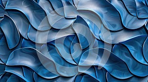 Elegant 3d matte blue abstract background. Generative AI